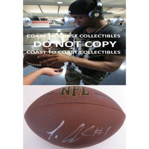 Tavon Austin Dallas Cowboys, West Virginia signed autographed NFL football,proof